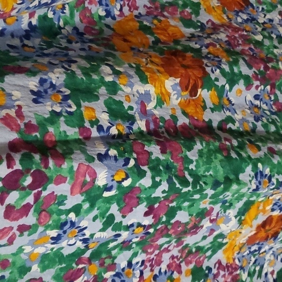 Cupshe Crystal Bunny Tie V Neck Cutout Floral Cotton Dress Size Medium - Picture 6 of 7